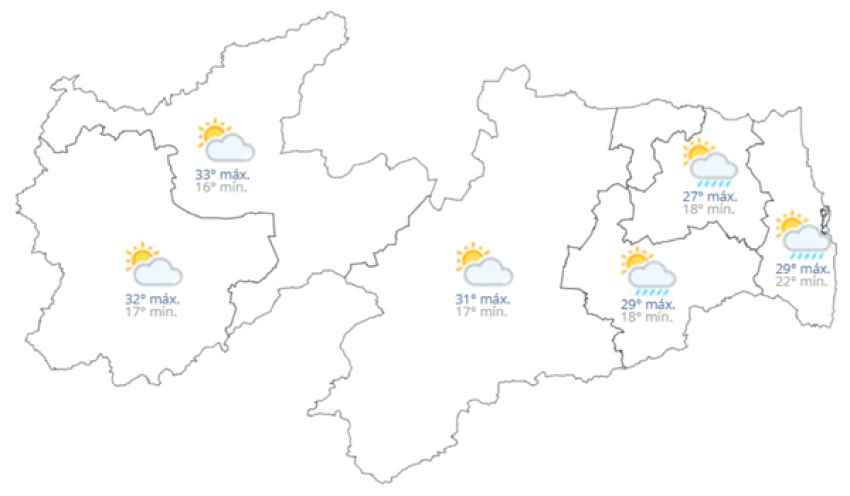 Previsão do tempo hoje, 23 de Julho de 2026
