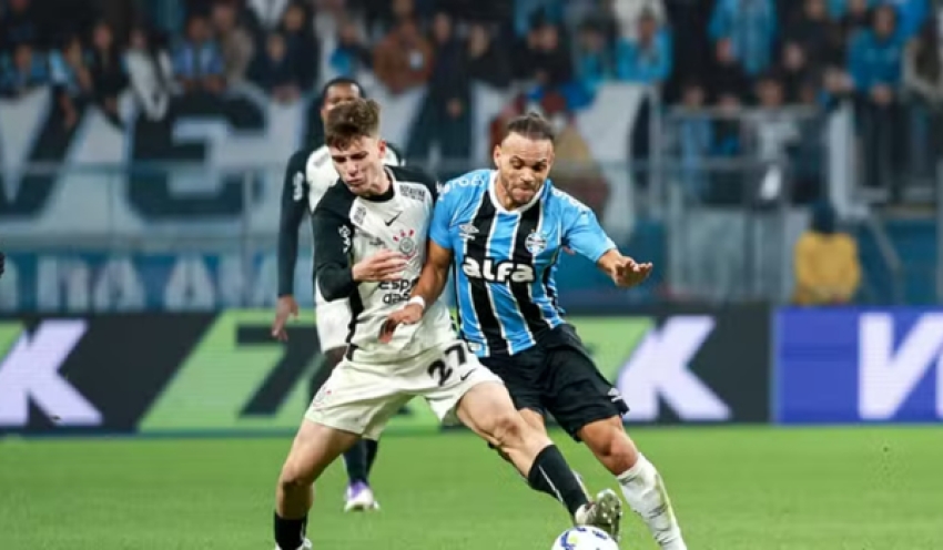 Em jogo de belos gols, Grêmio e Corinthians ficam no empate