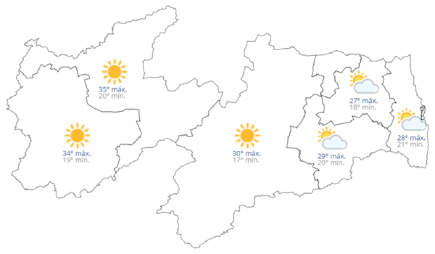 Previsão do tempo hoje, 03 de Agosto de 2026
