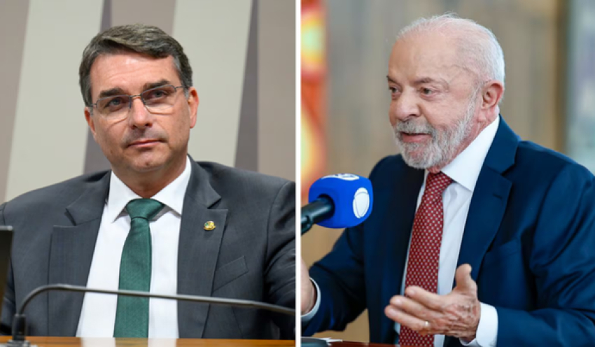 Flávio Bolsonaro tem 53% no 2° turno; Lula registra 47%, diz PoderData/Aya