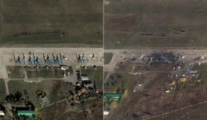 Ucrânia destrói jatos de guerra em base militar russa