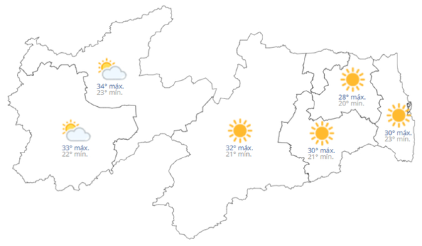 Previsão do tempo hoje, 23 de Abril de 2026