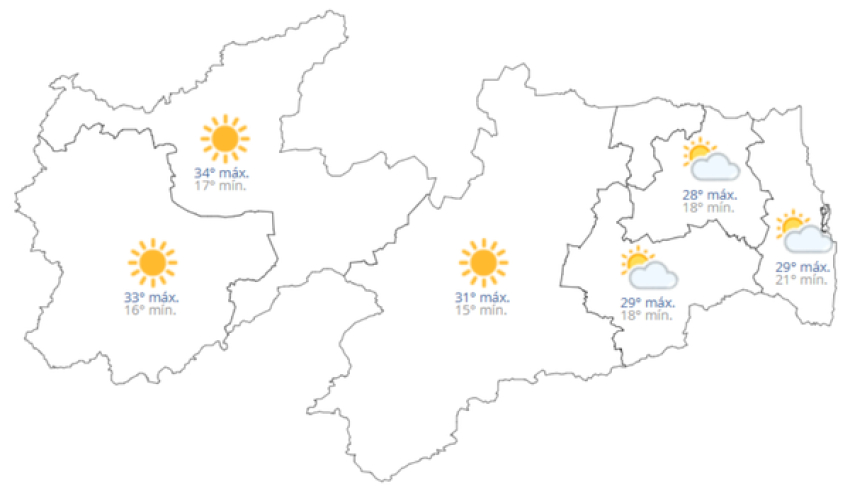 Previsão do tempo hoje, 03 de Agosto de 2026