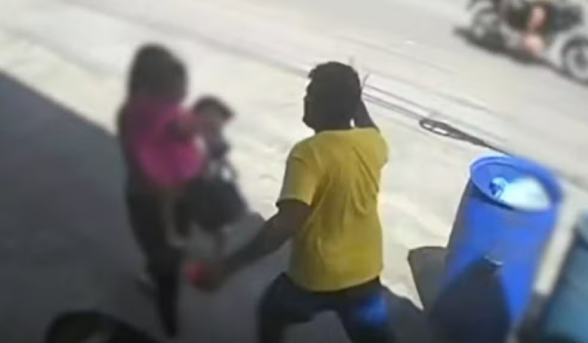 Polícia Civil identifica homem flagrado por câmeras de segurança agredindo mulher e criança em João Pessoa
