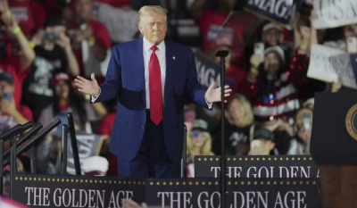 &#039;Nossa era dourada está só começando&#039;, diz Trump no discurso de 100 dias de governo