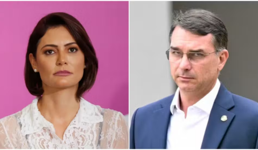 Após atrito com Flávio, Michelle nega 'briga' e diz que vão 'trabalhar juntos' nas eleições