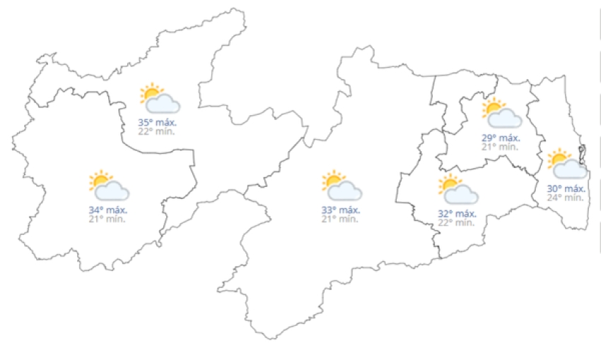 Previsão do tempo hoje, 07 de Março de 2026