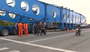 Transporte de transformador de 250 toneladas sai de Campina Grande