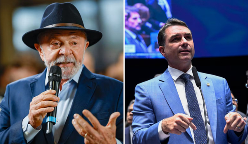 Lula e Flávio Bolsonaro empatam em simulação de 2º turno, aponta pesquisa