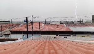 Paraíba registra 310 raios em 24 horas; estado está sob alerta de chuvas intensas