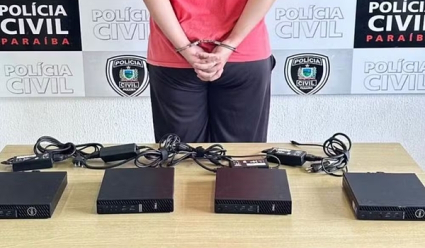 Homem é preso suspeito de receptar computadores furtados de faculdade particular em João Pessoa