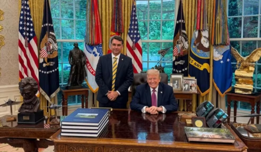 Flávio Bolsonaro participa nesta terça de audiência nos EUA sobre tarifas de Trump a produtos brasileiros