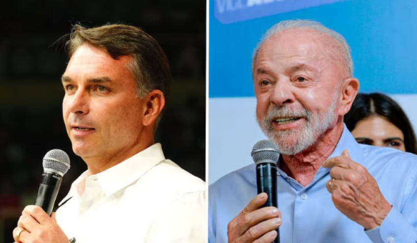 Flávio Bolsonaro tem 52% dos votos válidos contra 48% de Lula no 2º turno, indica Real Time