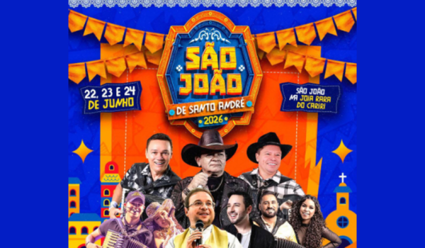 São João de Santo André 2026 promete movimentar o Cariri paraibano com três dias de festa