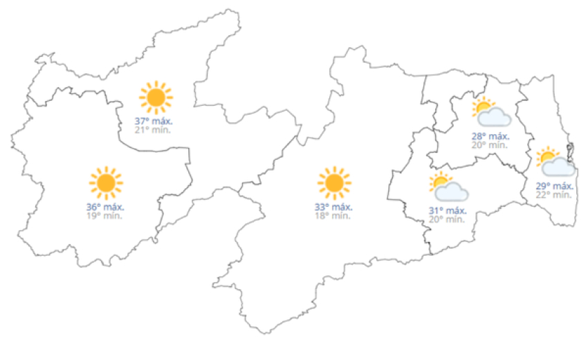 Previsão do tempo hoje, 09 de Setembro de 2026