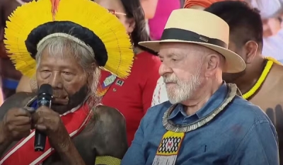 No Xingu, cacique Raoni alerta Lula sobre riscos de explorar petróleo na Foz do Amazonas: &#039;Destruir, destruir e destruir&#039;