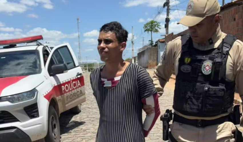 Suspeito de homicídios preso vestido de mulher cometeu primeiro crime aos 13 anos e se escondia em mata na PB, diz polícia
