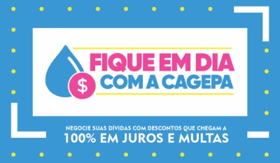 Fique em Dia: Campanha de negociação da Cagepa é prorrogada
