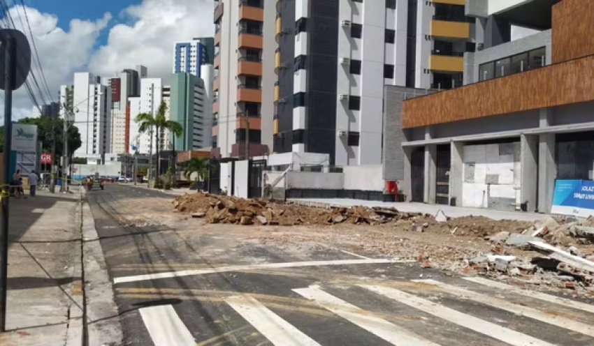 Vazamento de gás é registrado em cruzamento no bairro de Manaíra, em João Pessoa