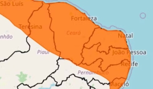 João Pessoa e mais 30 cidades da PB estão sob alerta vermelho de grande perigo de chuvas