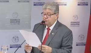 Governador João Azevêdo reforça desafios para os próximos dois anos, em mensagem à ALPB