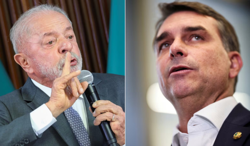 Lula tem 39% das intenções de voto no primeiro turno, e Flávio, 29%, aponta Quaest