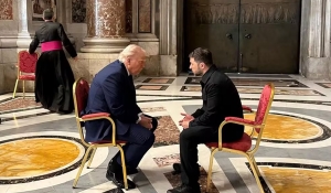 Trump e Zelensky conversam por cerca de 15 minutos antes do funeral do papa Francisco, em Roma