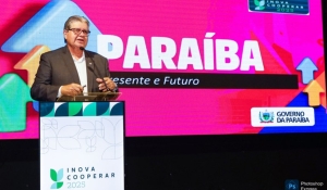 João Azevêdo participa de abertura do Inova Cooperar 2025 e aborda em palestra investimentos feitos na Paraíba