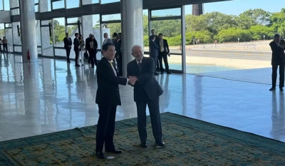Lula recebe primeiro-ministro do Japão, Fumio Kishida, no Palácio do Planalto
