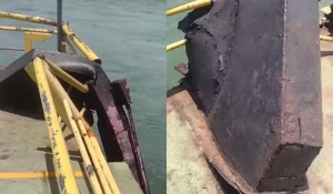 Marinha investiga desabamento de rampa em travessia de balsa entre Cabedelo e Lucena