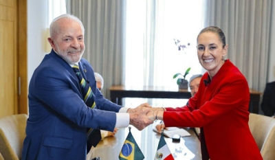Lula propõe eventos empresariais Brasil-México em reunião com a presidente do país
