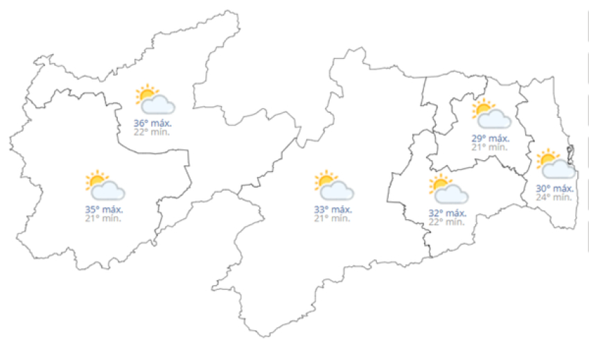 Previsão do tempo hoje, 16 de Março de 2026