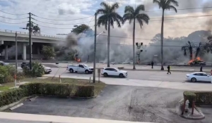 Avião pequeno cai em Boca Raton, na Flórida; 3 pessoas morrem
