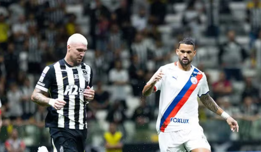 Com bola na trave no último lance, Atlético-MG e Bahia ficam no empate em retomada do Brasileirão