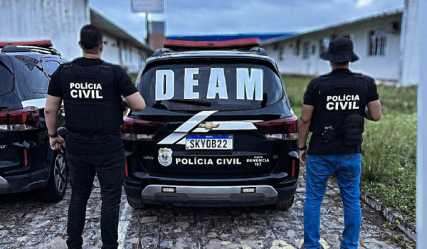 Polícia Civil prende homem investigado por lesão corporal, ameaça e perseguição contra ex-companheira grávida