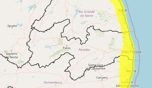 Inmet emite alerta de chuvas intensas para João Pessoa e mais 23 cidades da PB; veja lista