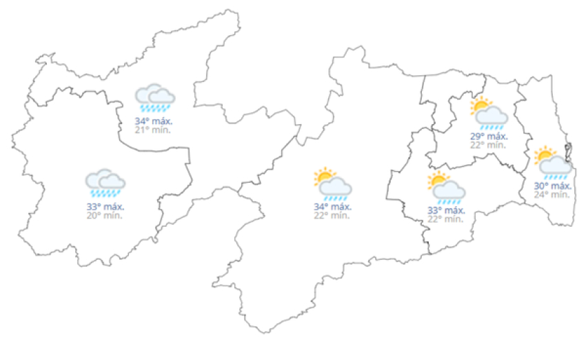 Previsão do tempo hoje, 17 de Março de 2026